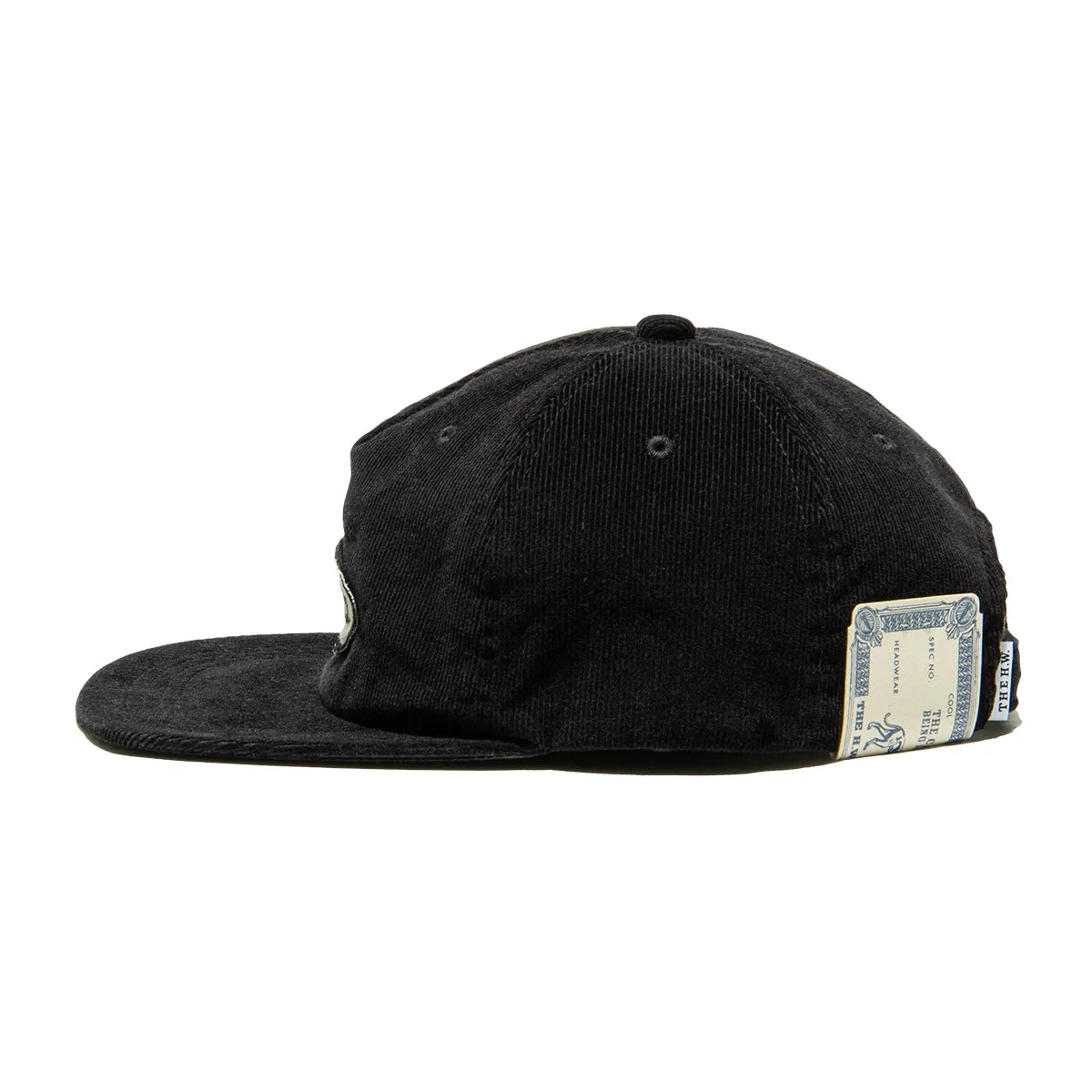 CORDUROY WORKERS CAP - Black sold by H.W. Dog & Co product image thumbnail 4