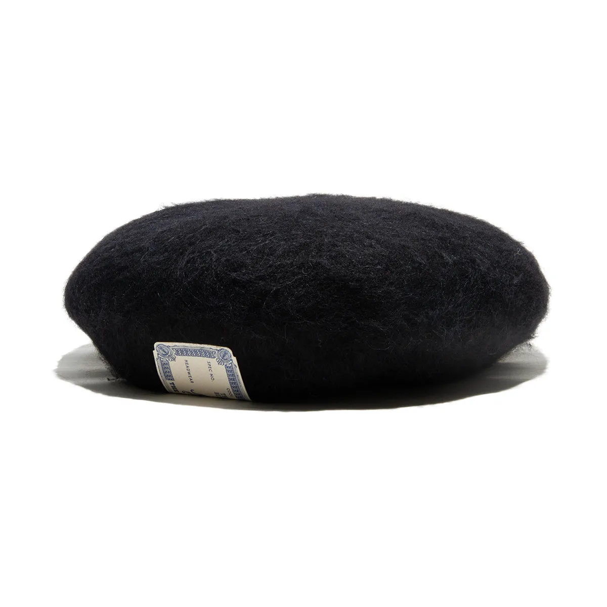 LEATHER WAPPEN FLUFFY BERET - Black sold by H.W. Dog & Co product image thumbnail 4