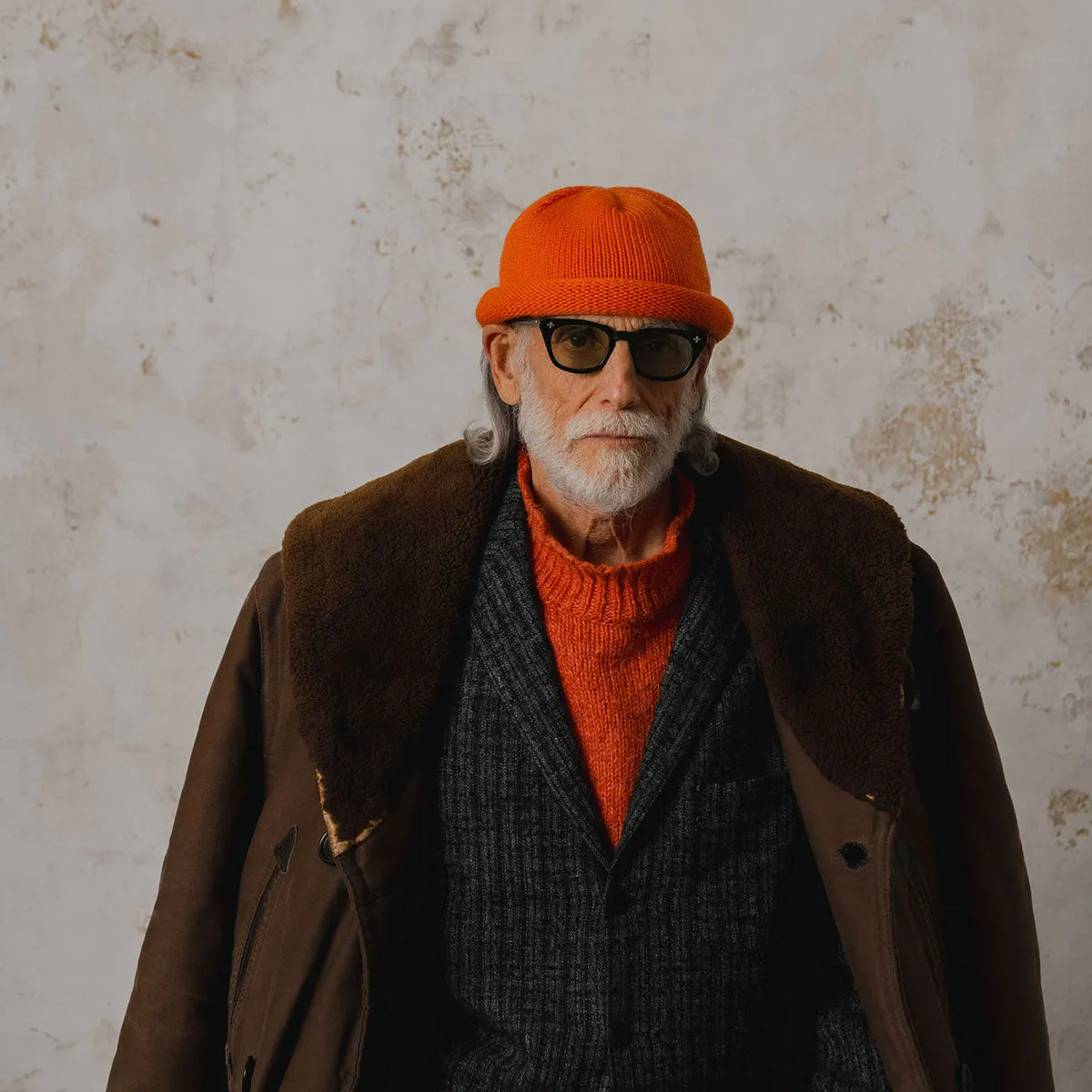 WOOL ROLL WATCH CAP - Orange sold by H.W. Dog & Co product image thumbnail 2