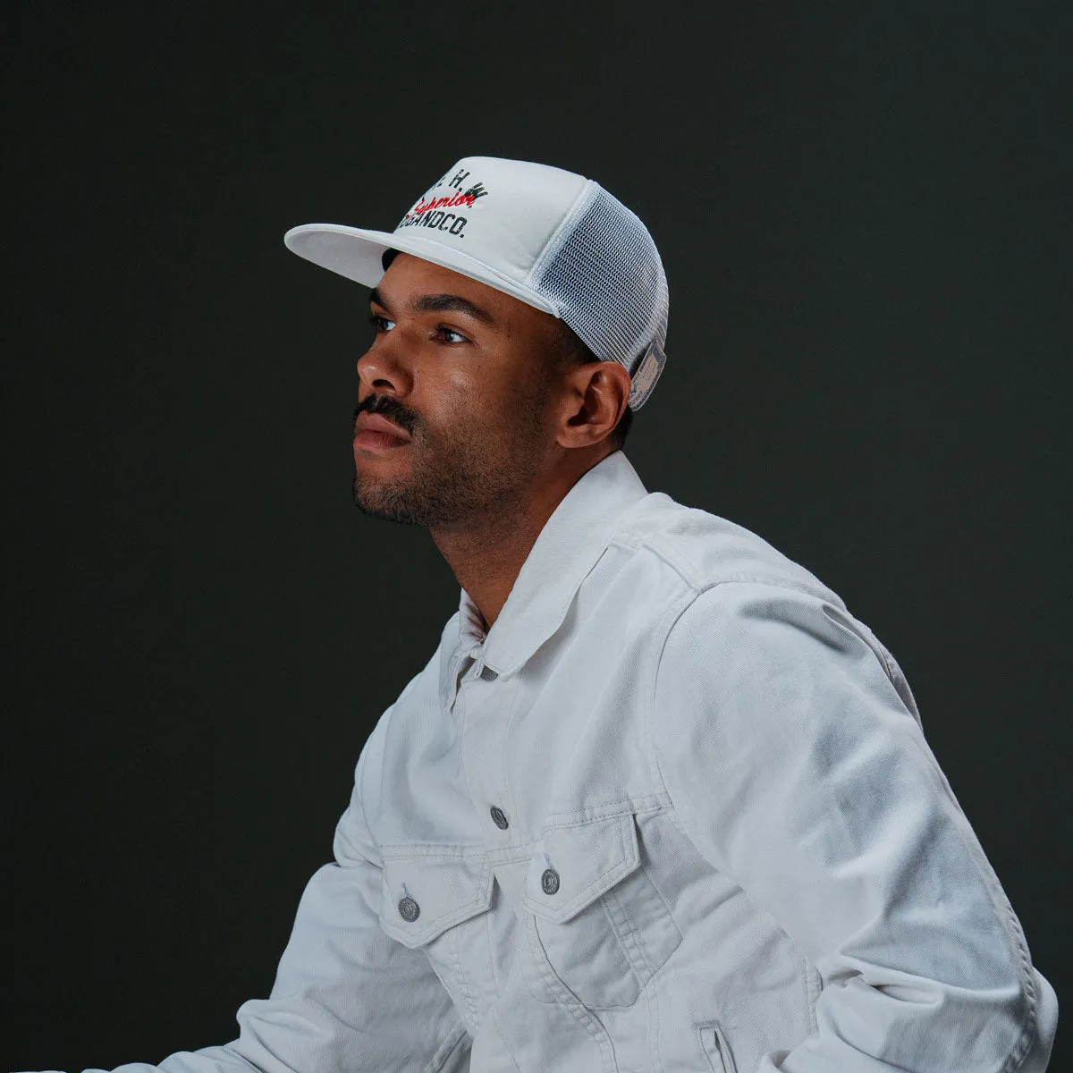 COTTON MESH CAP - Blue sold by H.W. Dog & Co product image thumbnail 2