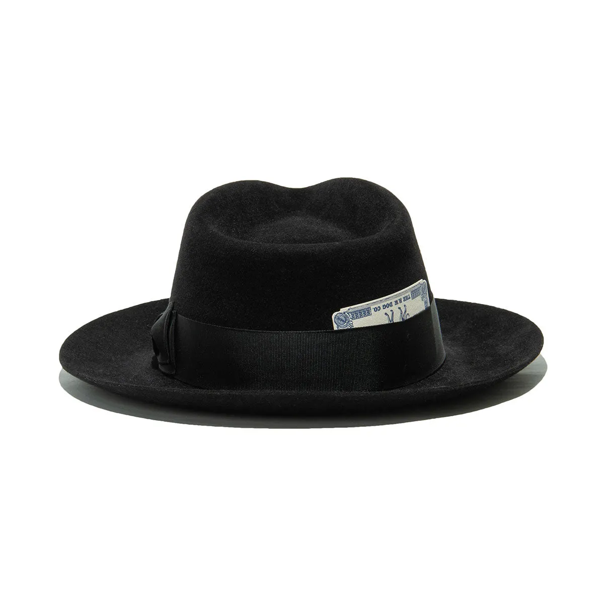 POLKAP RABBIT FUR FELT HAT - Black sold by H.W. Dog & Co product image thumbnail 5