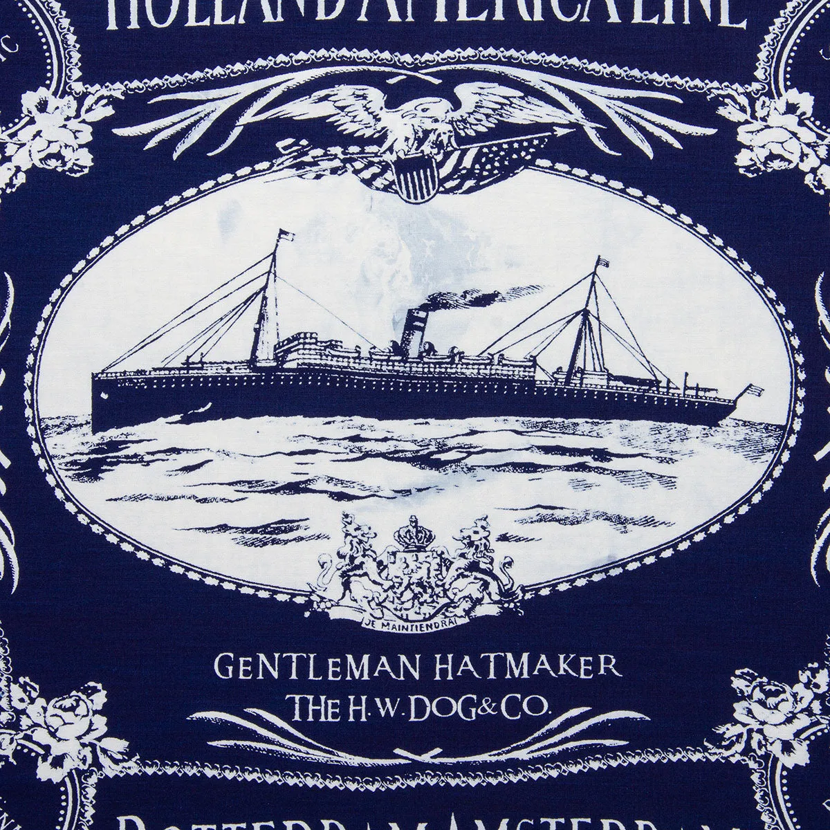 THE H.W.DOG&CO. ORIGINAL BANDANA - Ship (Indigo 4) sold by H.W. Dog & Co product image thumbnail 3