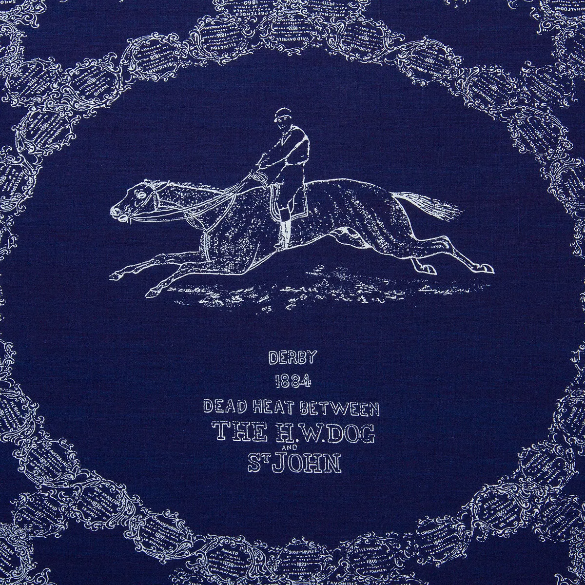 THE H.W.DOG&CO. ORIGINAL BANDANA - Horse (Indigo 2) sold by H.W. Dog & Co product image thumbnail 3