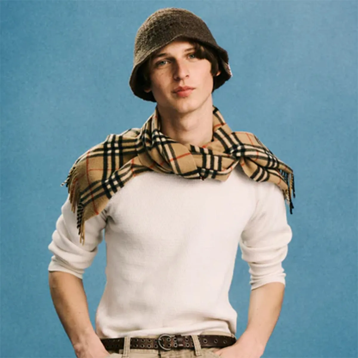 KNIT HAT - Brown sold by H.W. Dog & Co product image thumbnail 2