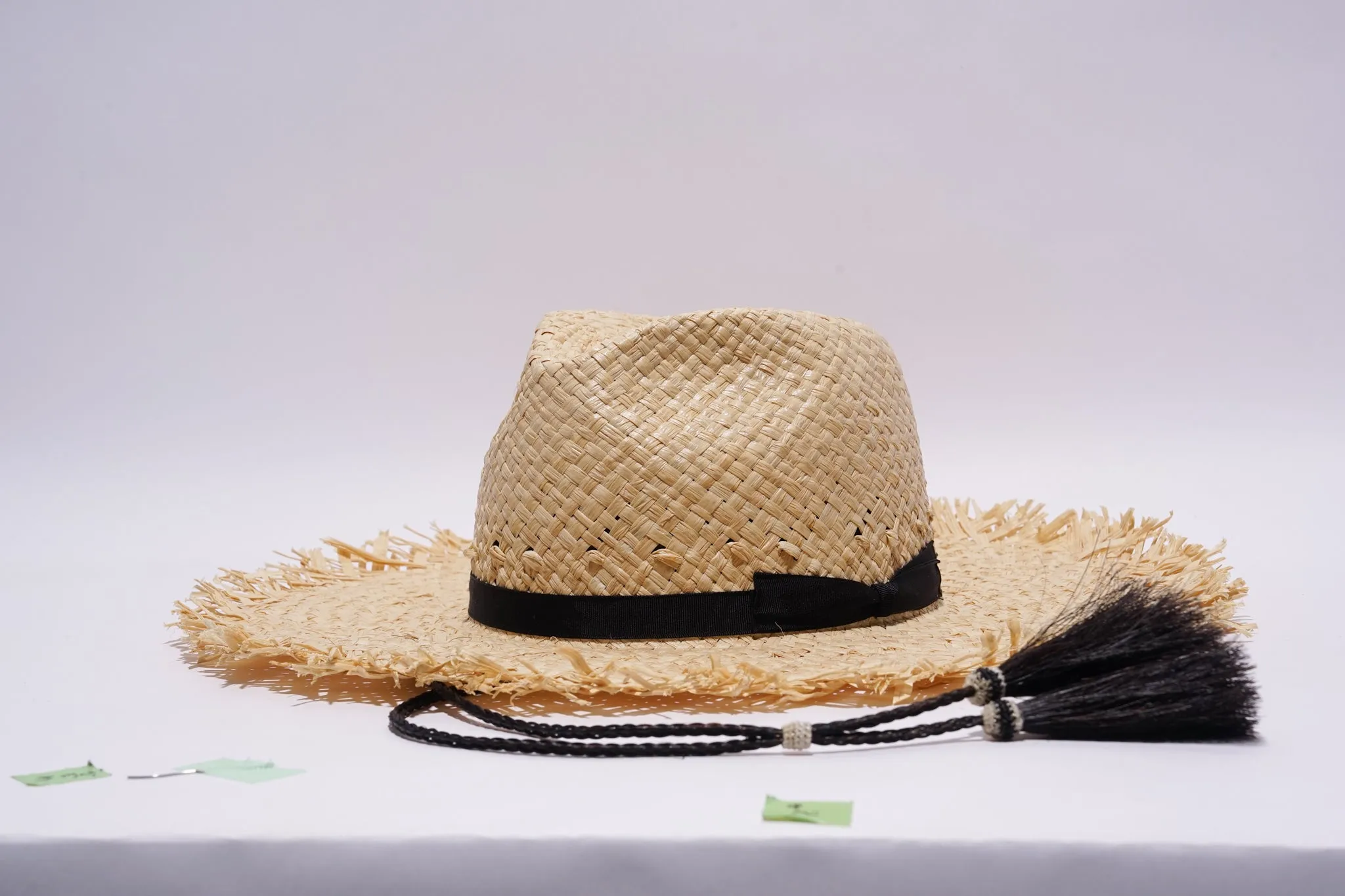 26SS COLLECTION - RAW EDGE RAFFIA HAT sold by H.W. Dog & Co