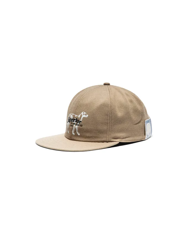 SUPERIOR DOG BASEBALL CAP - Beige made by H.W. Dog & Co