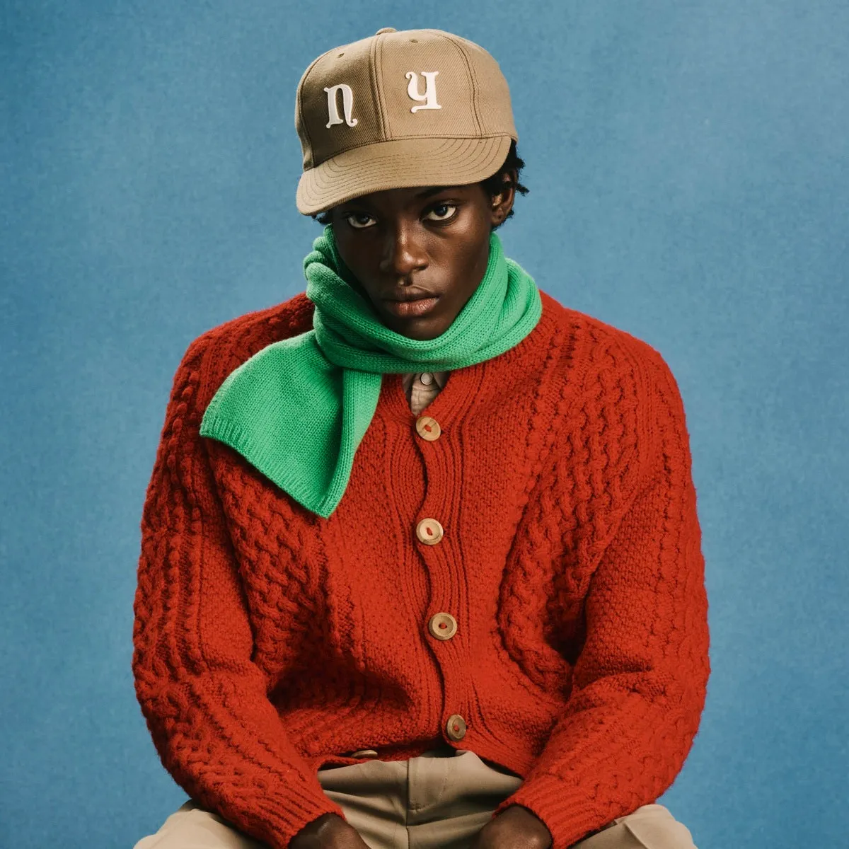 UMPIRE BASEBALL CAP - Beige sold by H.W. Dog & Co product image thumbnail 2