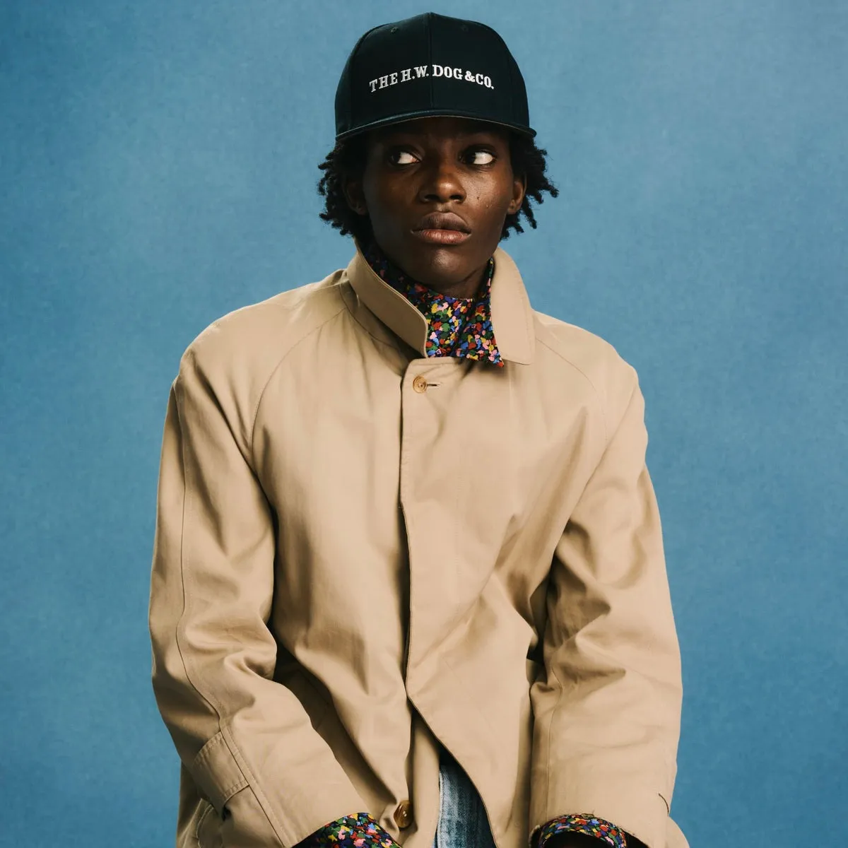 BOX CAP - Navy sold by H.W. Dog & Co product image thumbnail 2