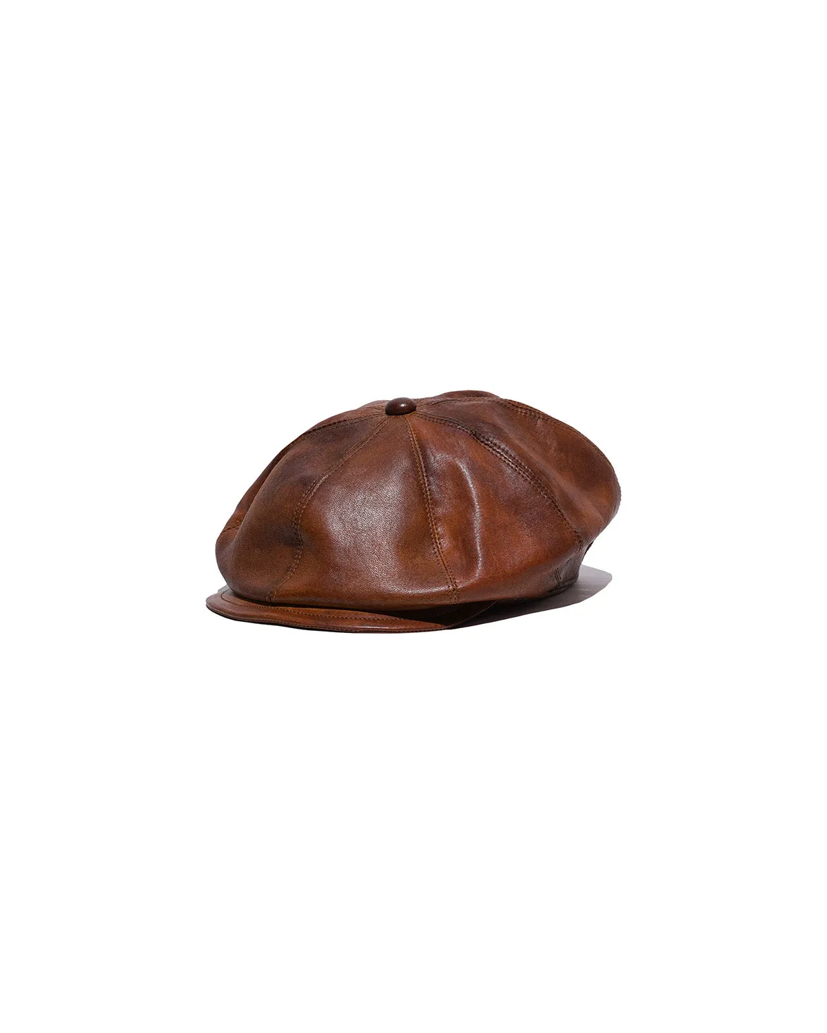 LEATHER PK CAP - Brown sold by H.W. Dog & Co
