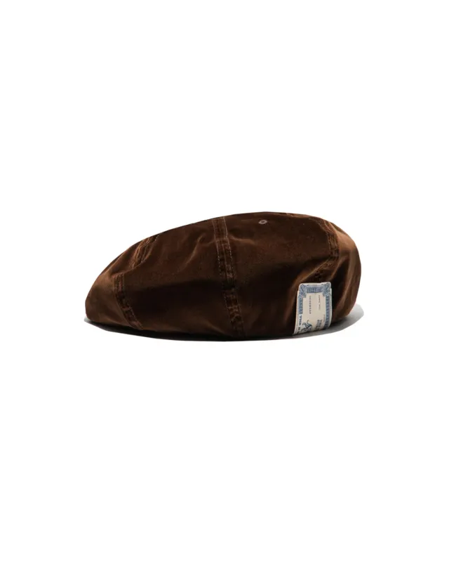 8PANEL BERET - Brown made by H.W. Dog & Co