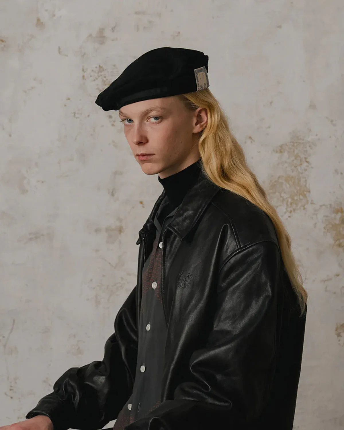 SWEAT DISK BERET - Black sold by H.W. Dog & Co product image thumbnail 2