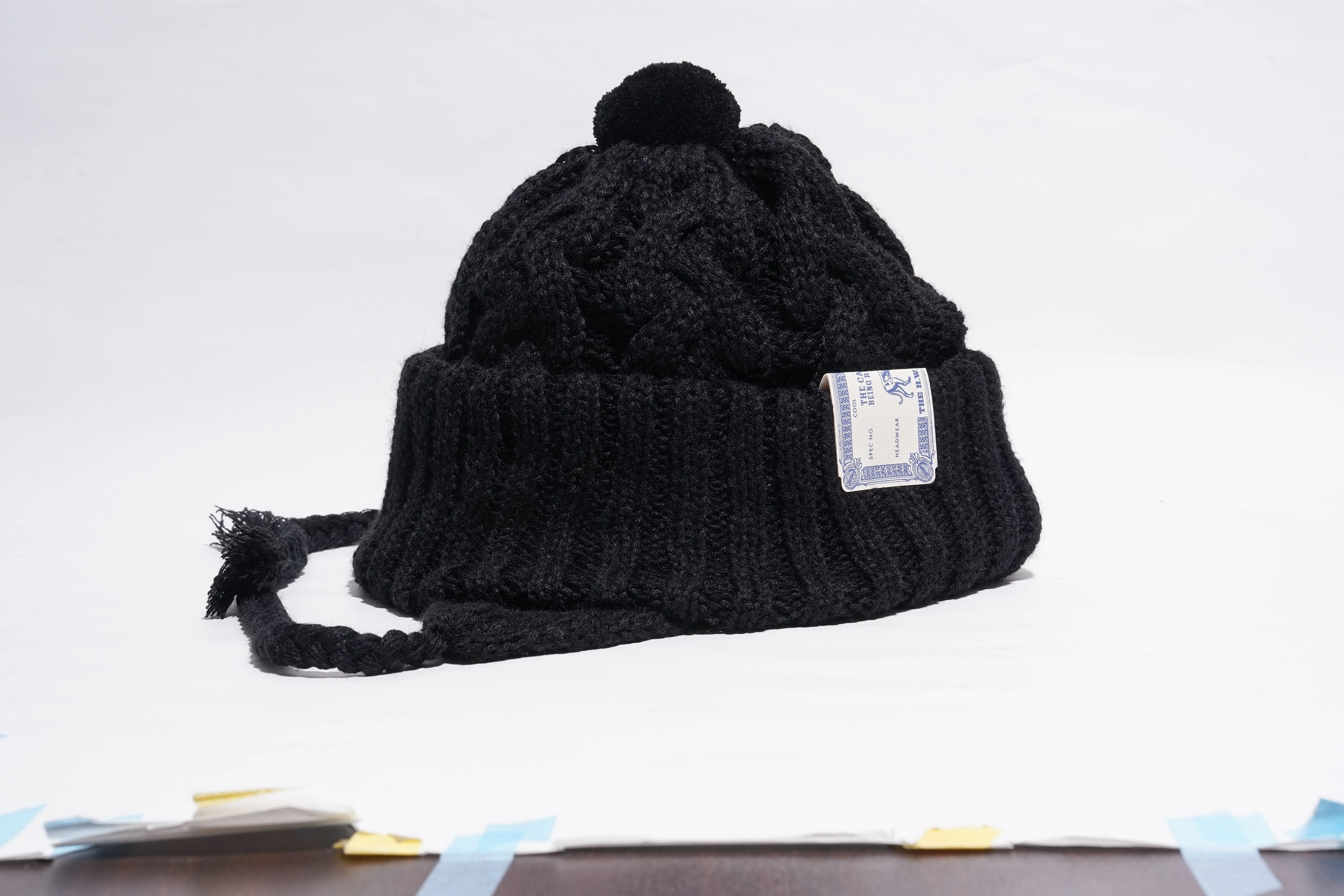 26AW COLLECTION - BIG CABLE EAR KNIT CAP sold by H.W. Dog & Co product image thumbnail 5