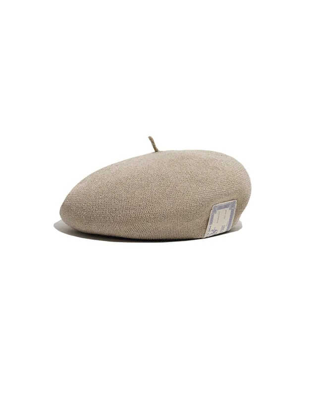 COTTON CHOBO BERET - Natural made by H.W. Dog & Co