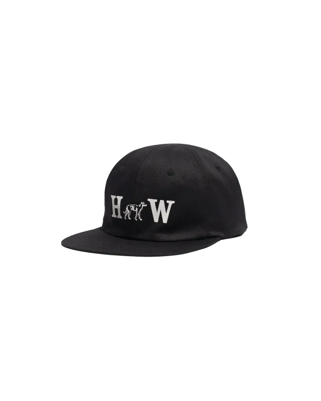 HW WASHED BIKERS CAP - Black made by H.W. Dog & Co