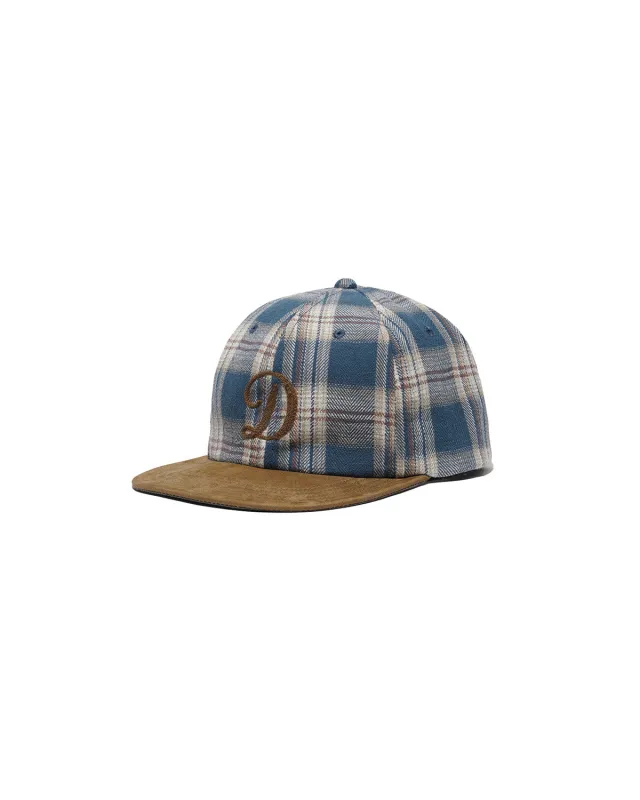 PLAID TWO TONE CAP - Navy made by H.W. Dog & Co