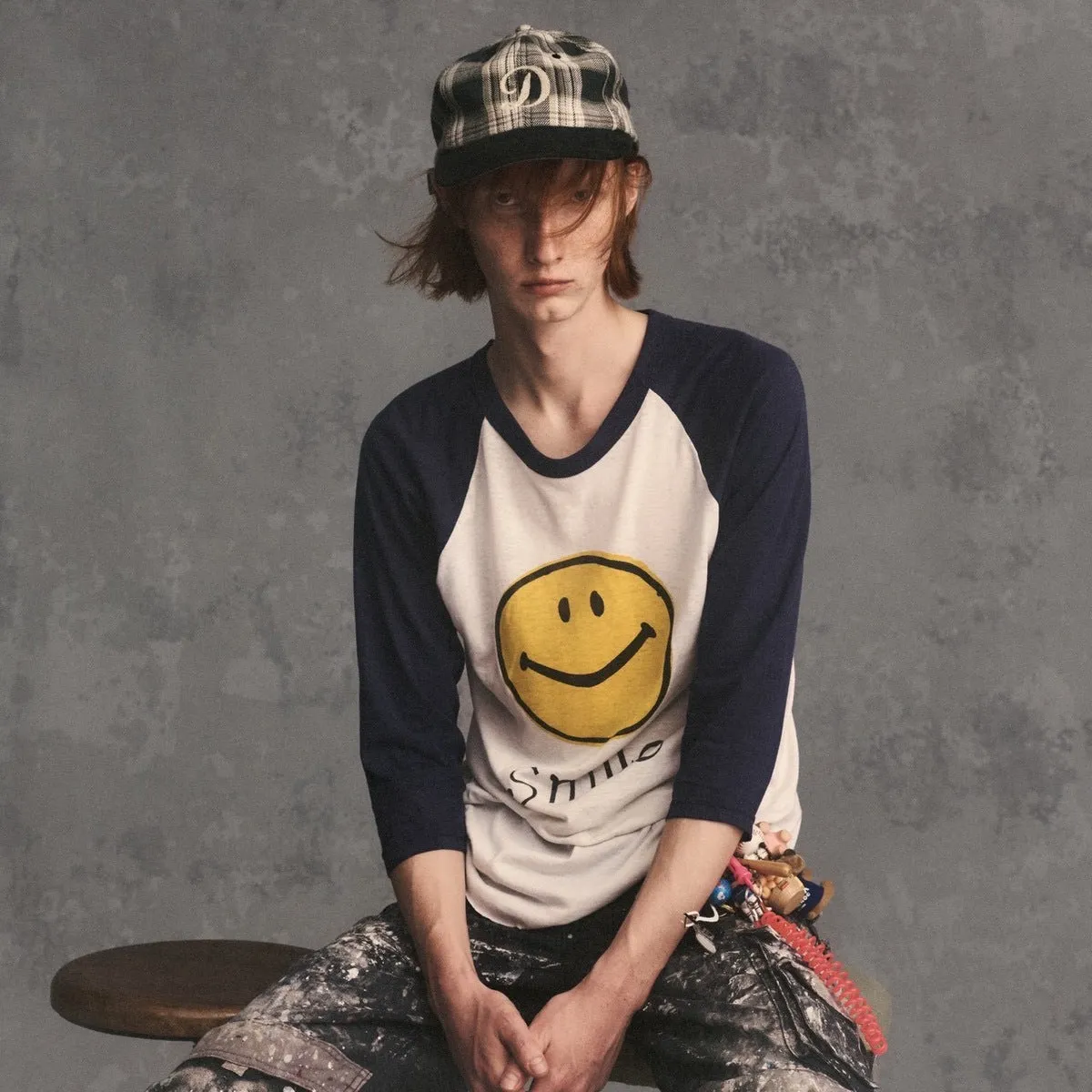 PLAID TWO TONE CAP - Black sold by H.W. Dog & Co product image thumbnail 2