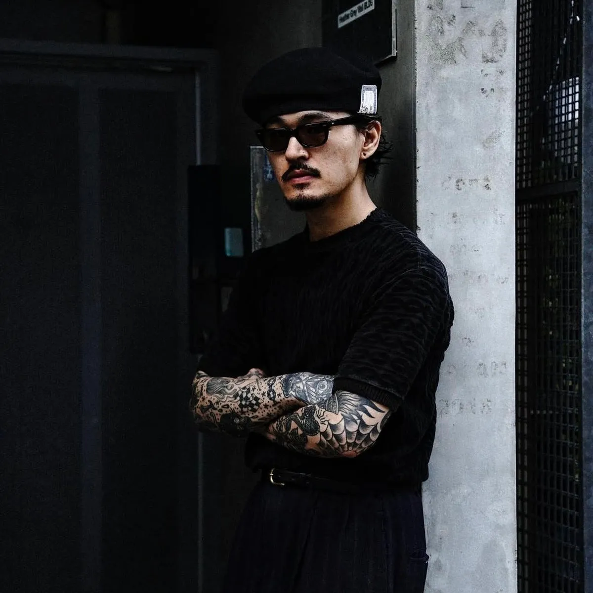 COTTON BASIC BERET - Black sold by H.W. Dog & Co product image thumbnail 2