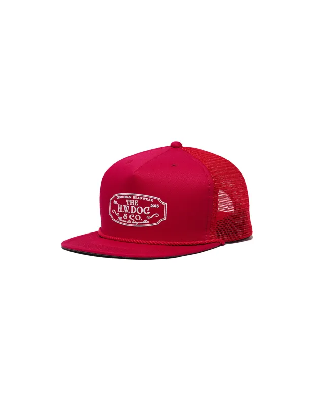 MESH TRUCKER CAP - Red made by H.W. Dog & Co
