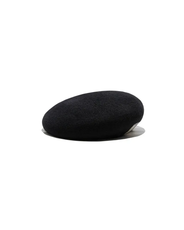 BASIC BERET-Black made by H.W. Dog & Co