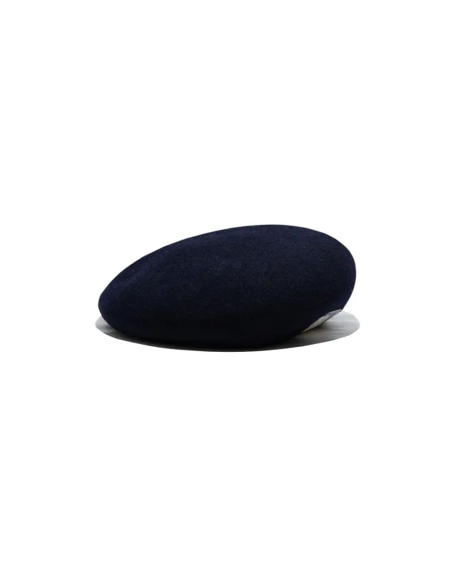 BASIC BERET-Navy made by H.W. Dog & Co
