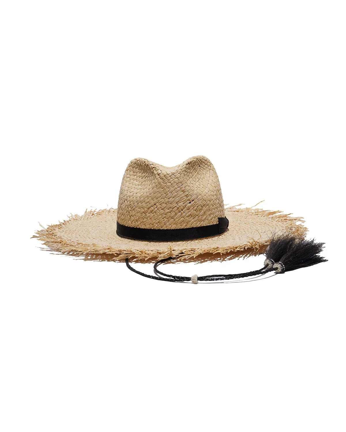 RAW EDGE RAFFIA HAT - Natural sold by H.W. Dog & Co product image thumbnail 3