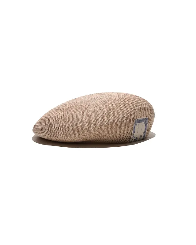 LOW CROWN KNIT BERET - Natural made by H.W. Dog & Co