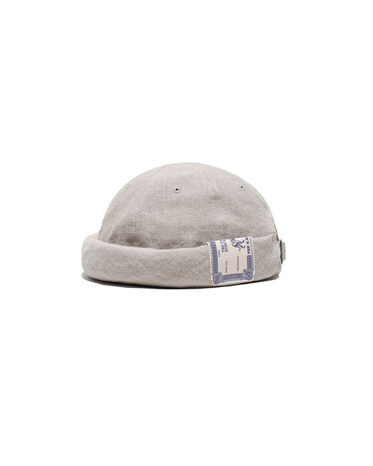 LINEN CANVAS ROLL CAP - Natural sold by H.W. Dog & Co product image thumbnail 4