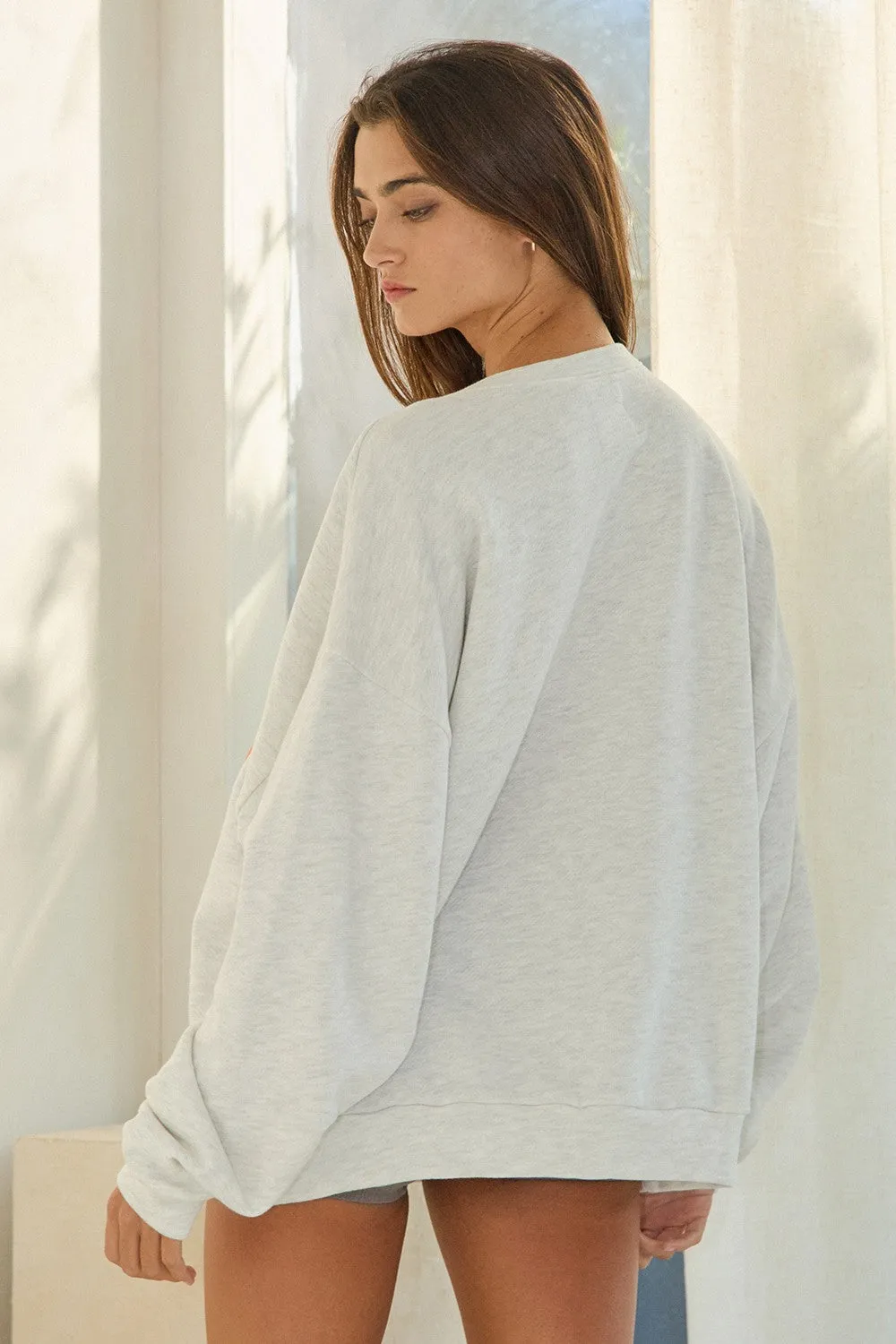 Tennessee Grey Crew Neck Sweatshirt sold by Boho Pink product image thumbnail 4