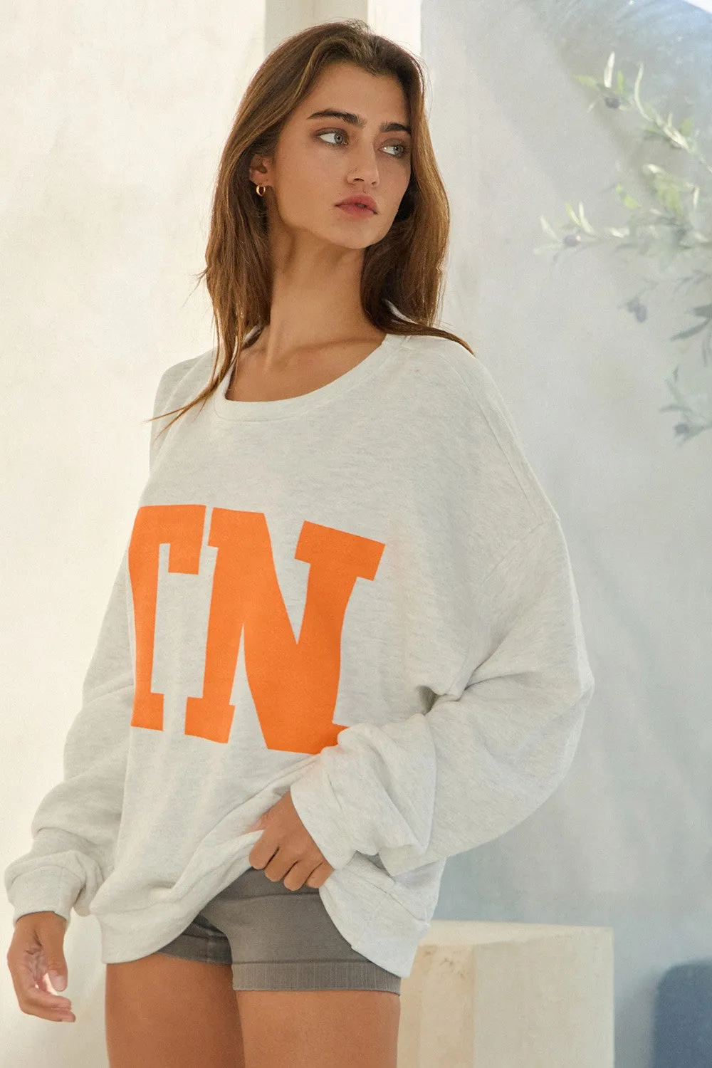 Tennessee Grey Crew Neck Sweatshirt sold by Boho Pink product image thumbnail 3