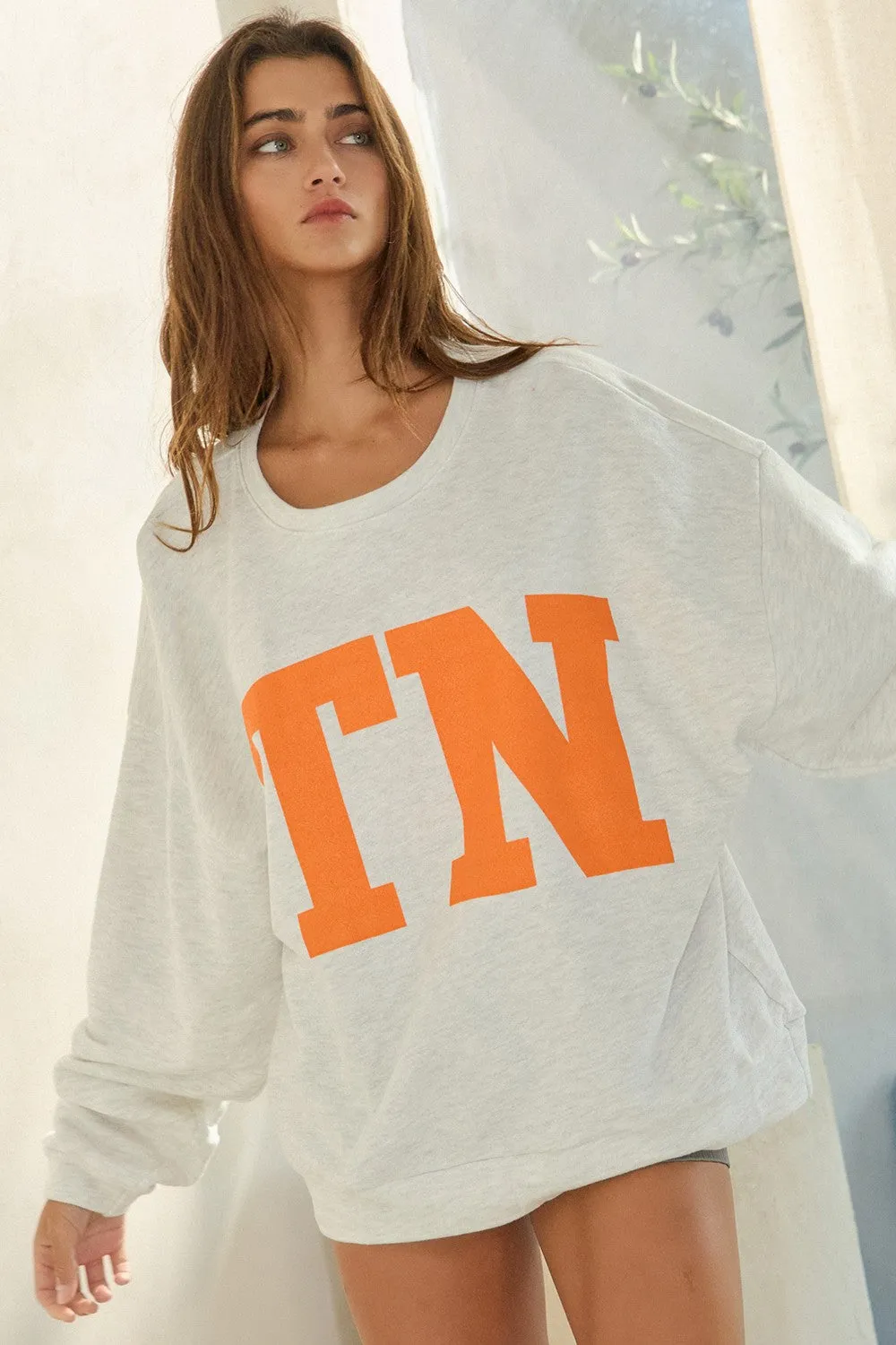 Tennessee Grey Crew Neck Sweatshirt sold by Boho Pink