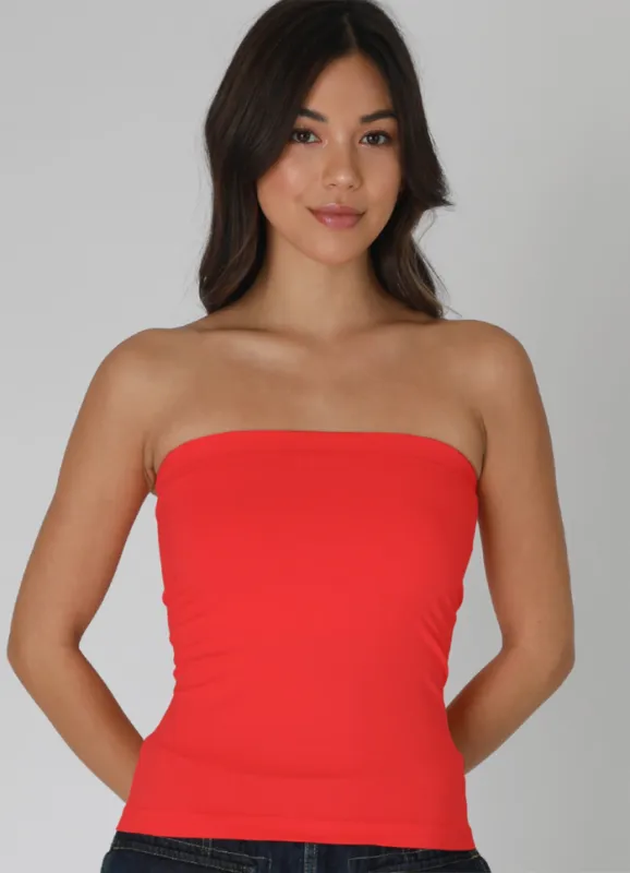 NIKIBIKI Red Tube Top sold by Boho Pink