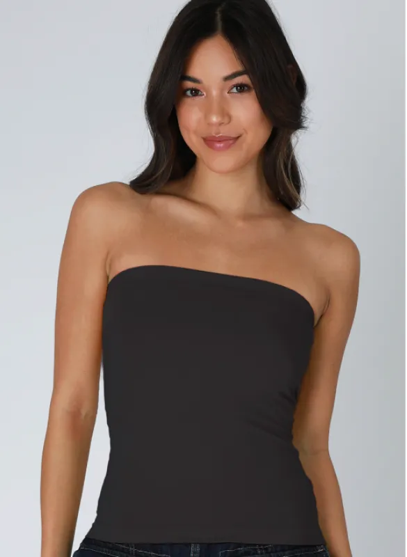 NIKIBIKI Black Tube Top sold by Boho Pink