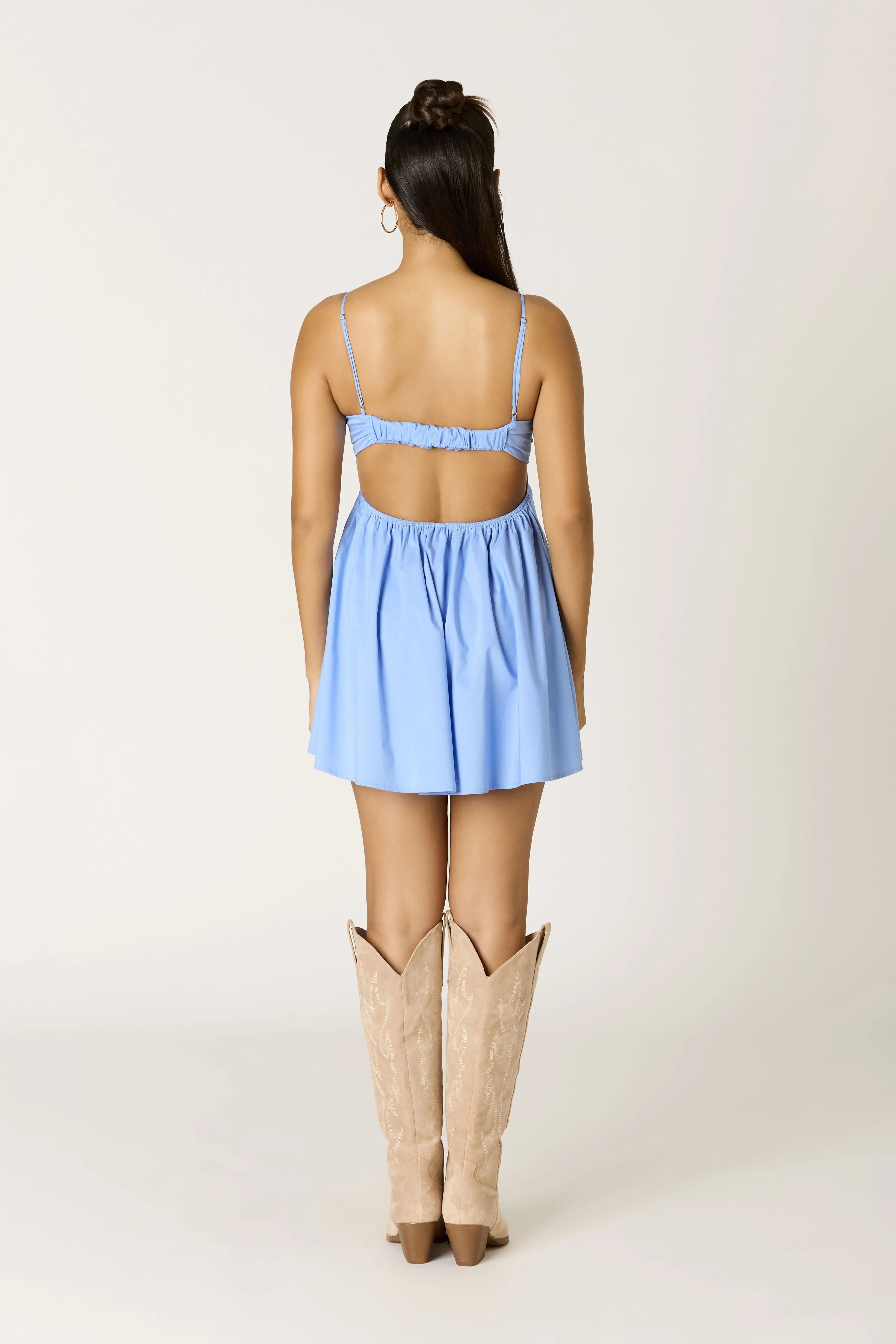 Lucy Light Blue Romper Dress sold by Boho Pink product image thumbnail 4