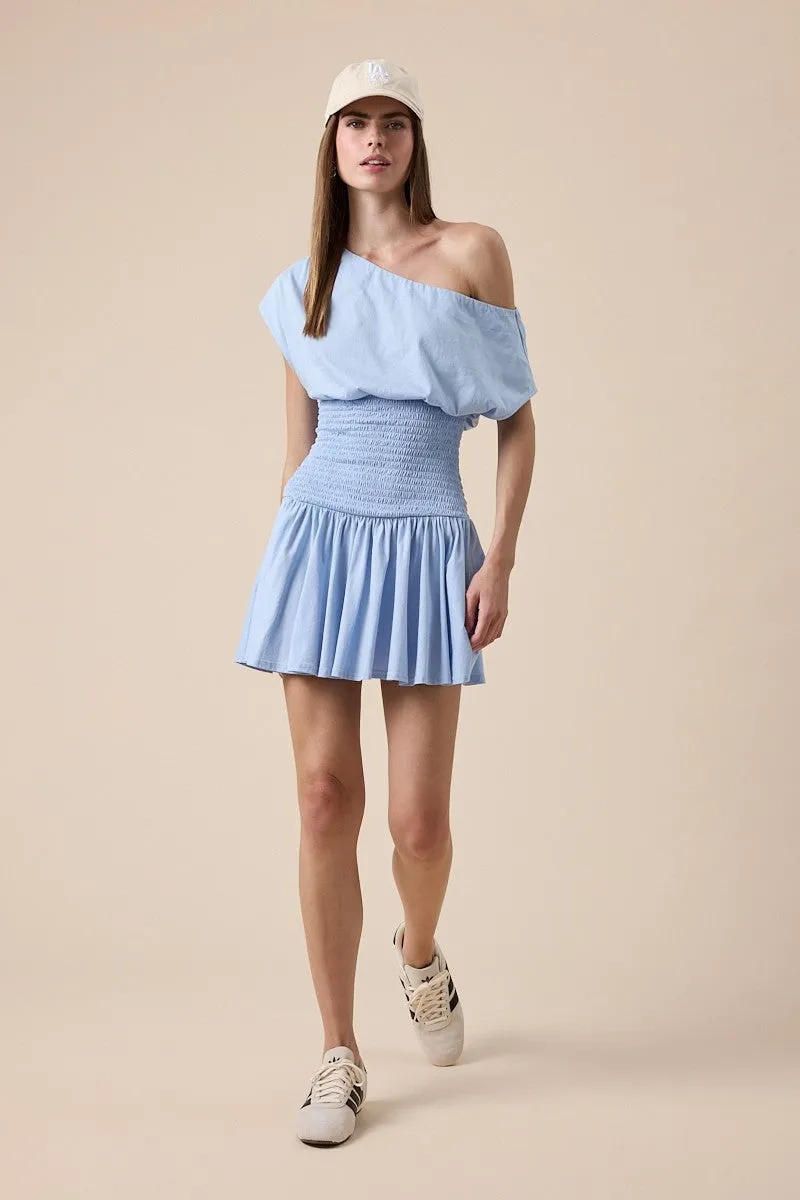 Roya Light Blue Drop Waist Mini sold by Boho Pink product image thumbnail 4