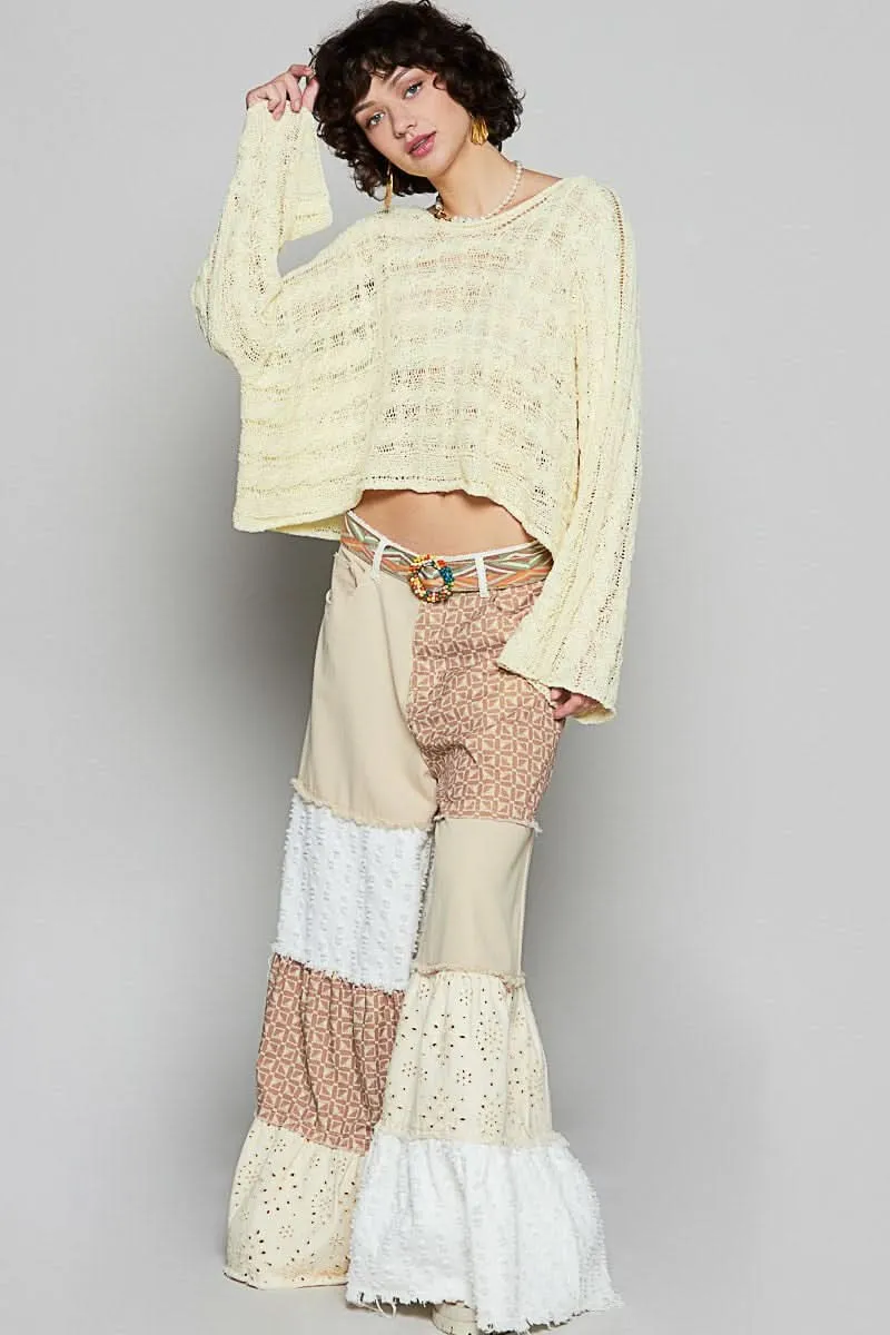 Carmen Yellow Oversized Sheer Sweater sold by Boho Pink product image thumbnail 4