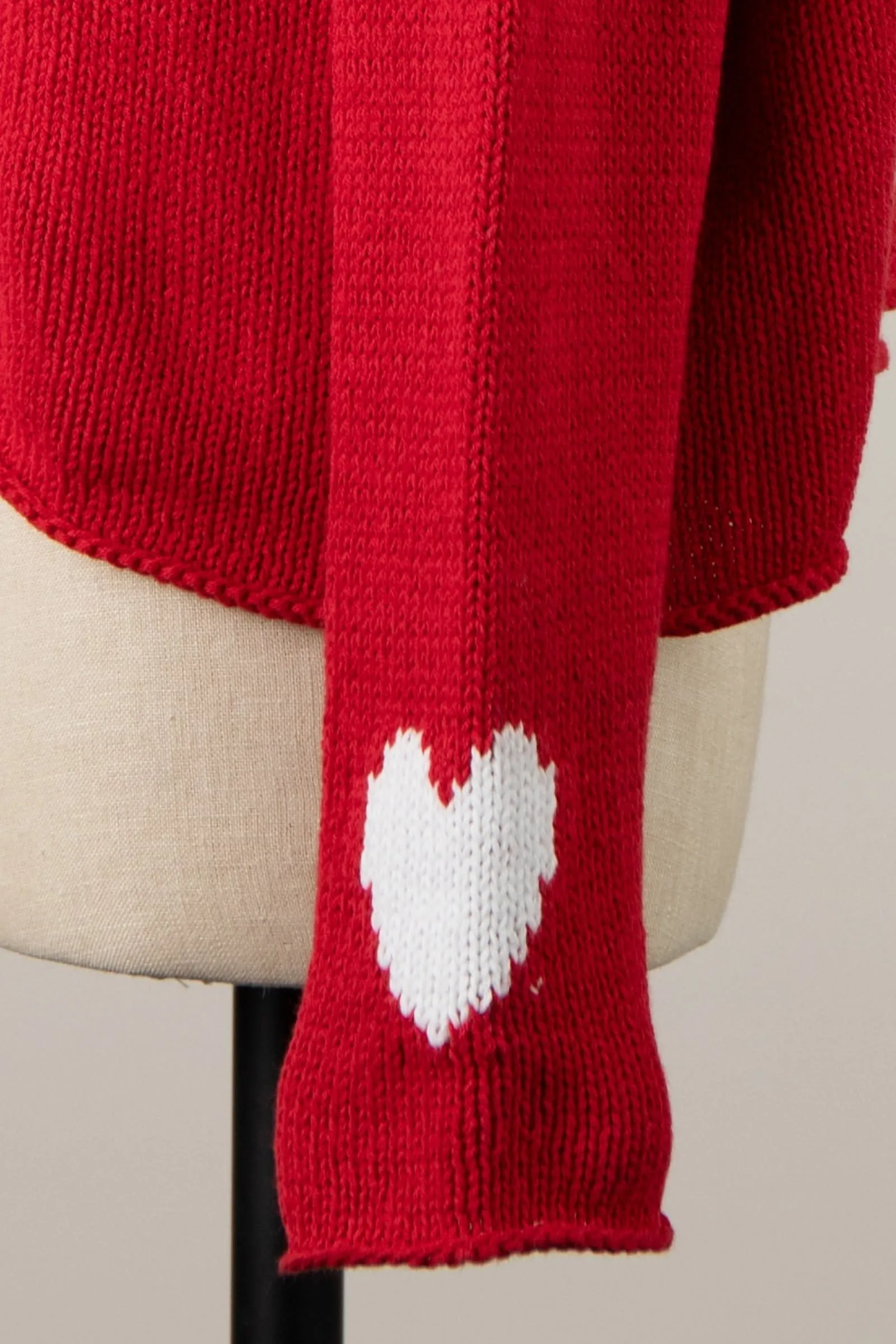 Love Ya Red Oversized Heart Sweater sold by Boho Pink product image thumbnail 5