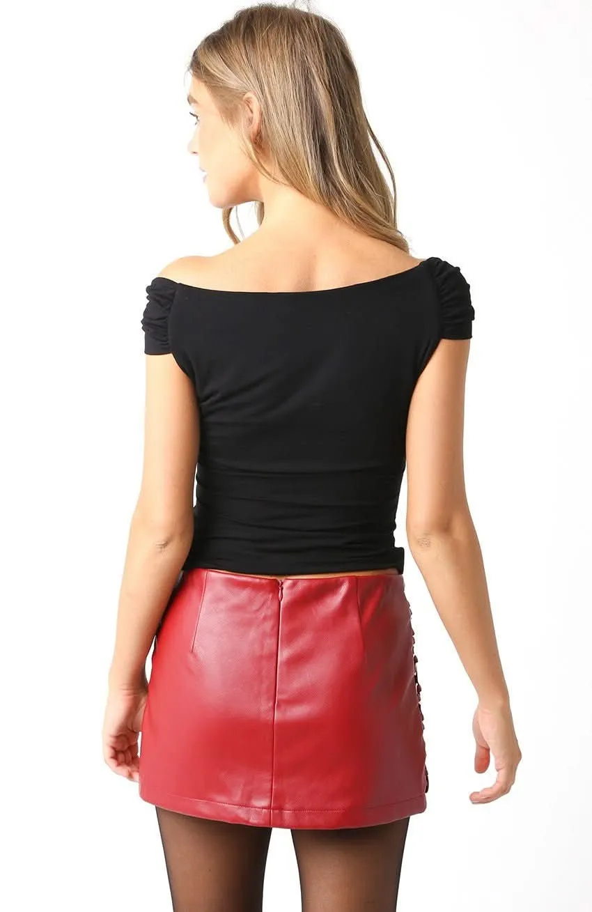 Dixie Black Off-The-Shoulder Top sold by Boho Pink product image thumbnail 3