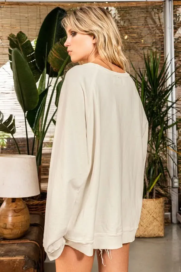 Team USA Cream Graphic Sweatshirt sold by Boho Pink product image thumbnail 5