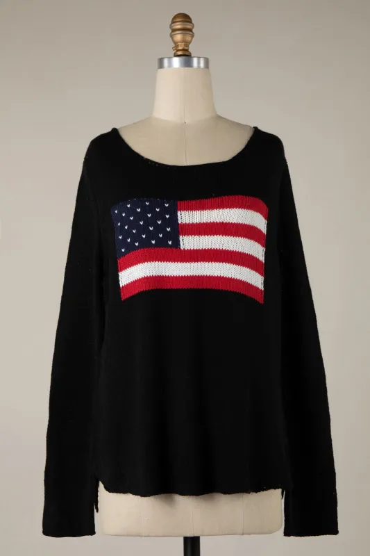 Miss Americana Black Flag Sweater sold by Boho Pink
