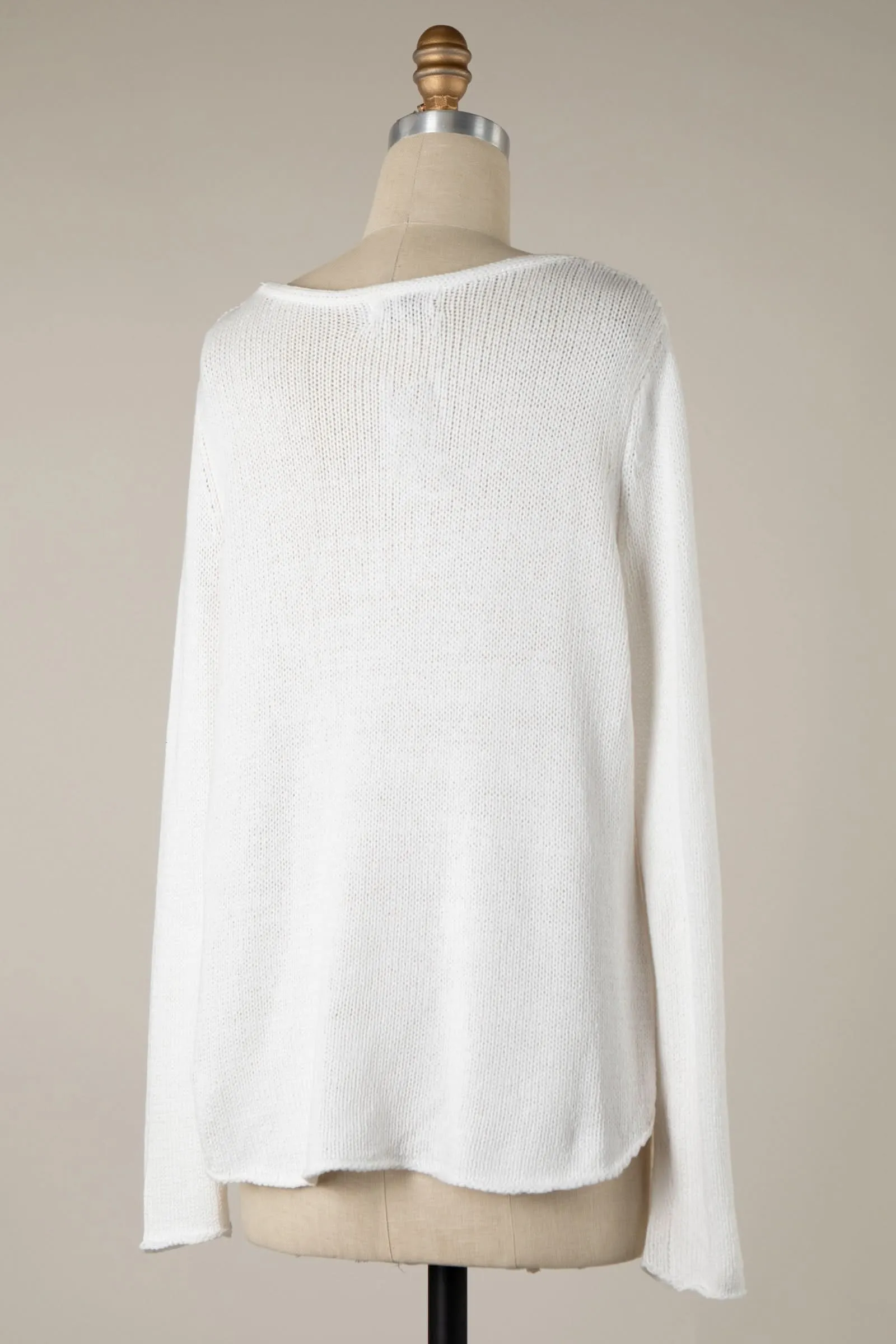 Miss Americana White Flag Sweater sold by Boho Pink product image thumbnail 4