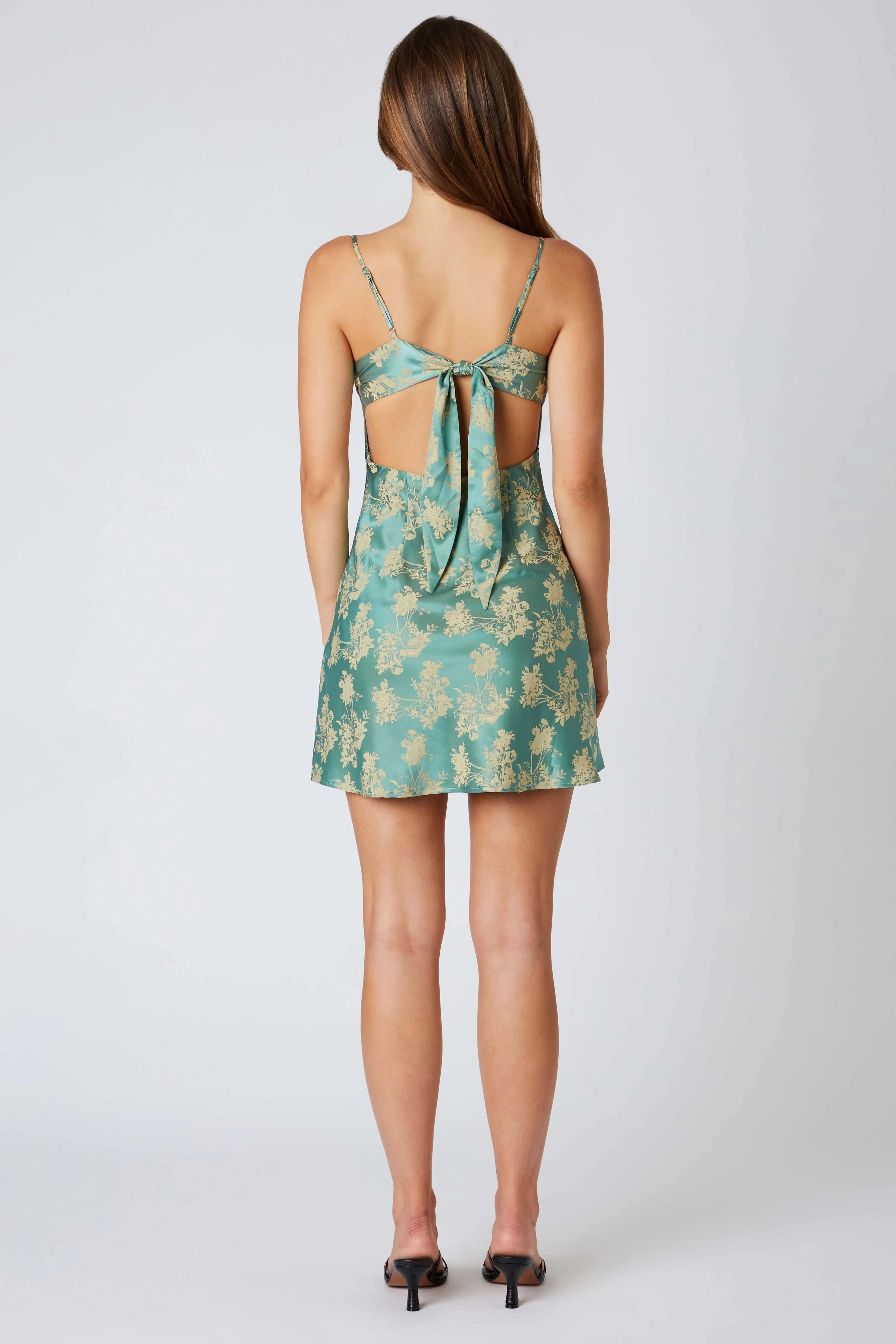 Reese Jade Floral Mini Dress sold by Boho Pink product image thumbnail 4