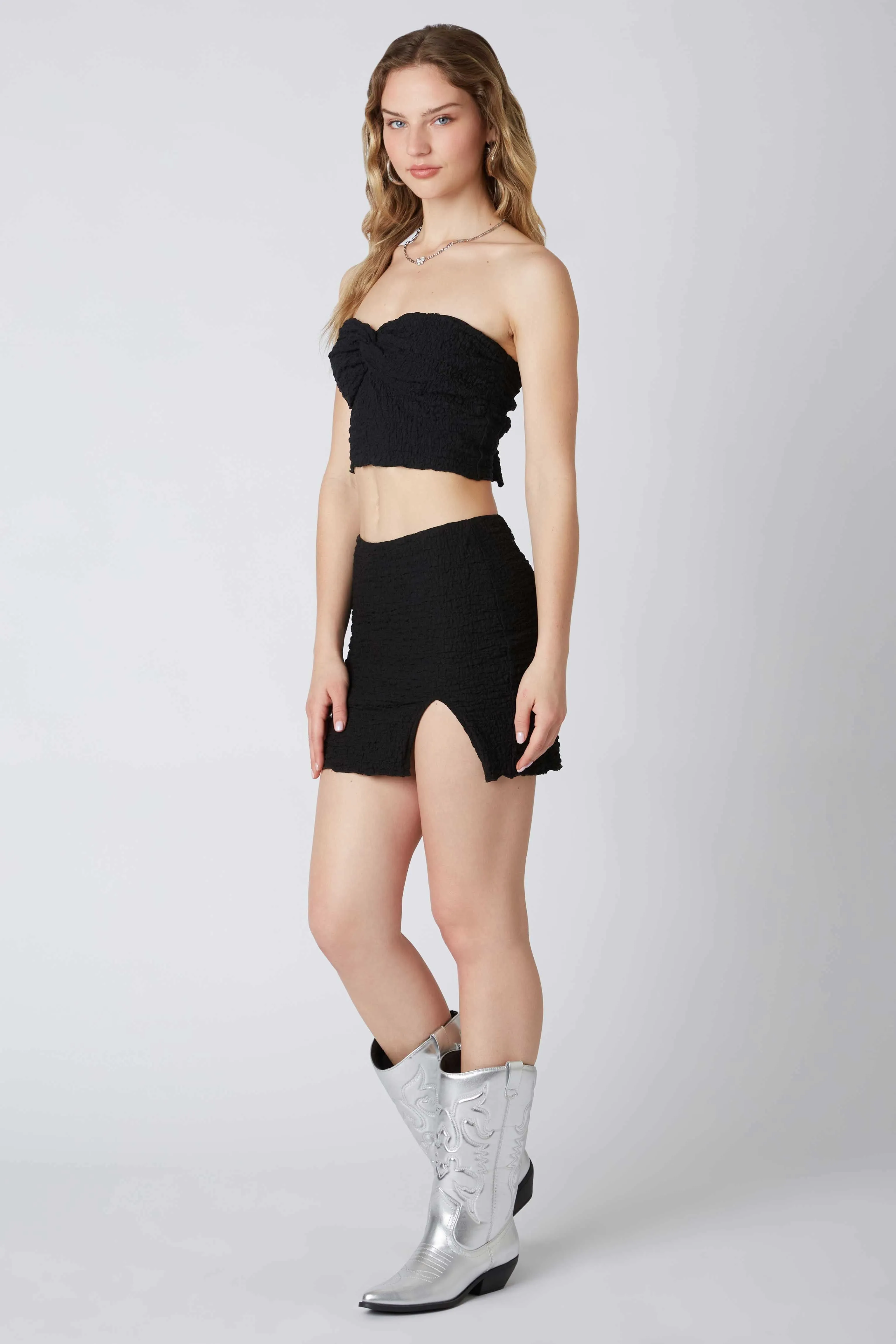Lydia Black Mini Skirt sold by Boho Pink product image thumbnail 2
