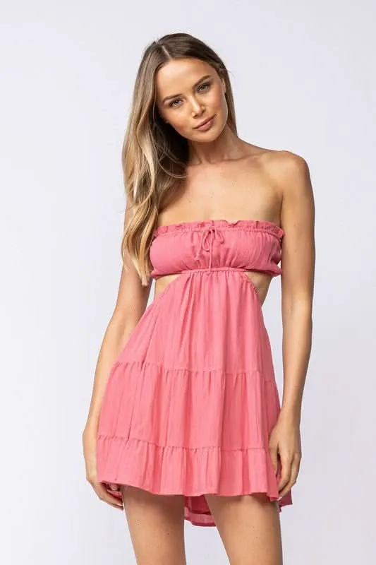 Rachel Rose Strapless Mini Dress sold by Boho Pink product image thumbnail 5