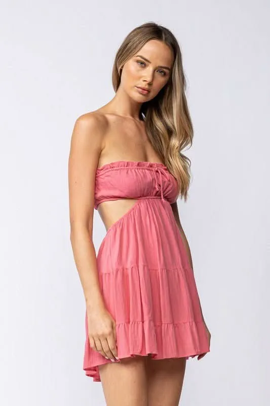 Rachel Rose Strapless Mini Dress sold by Boho Pink product image thumbnail 2
