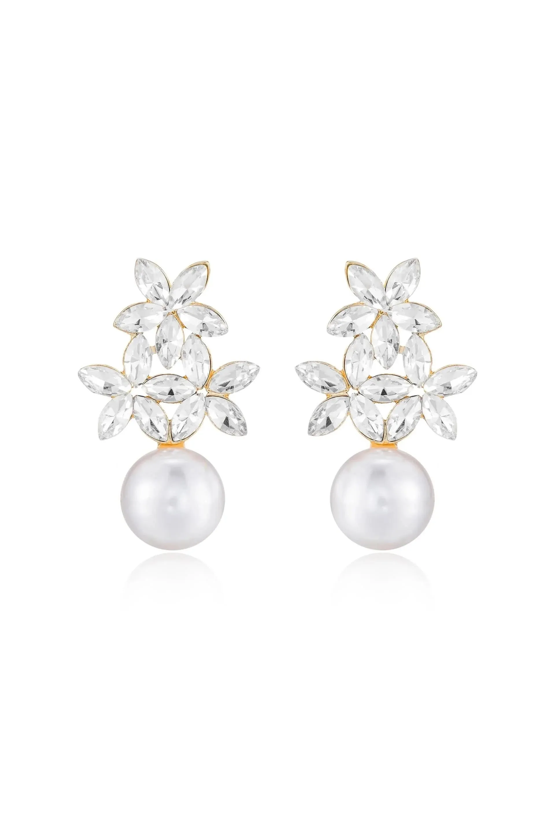 Ettika Best Day Crystal and Pearl Earrings sold by Boho Pink product image thumbnail 2