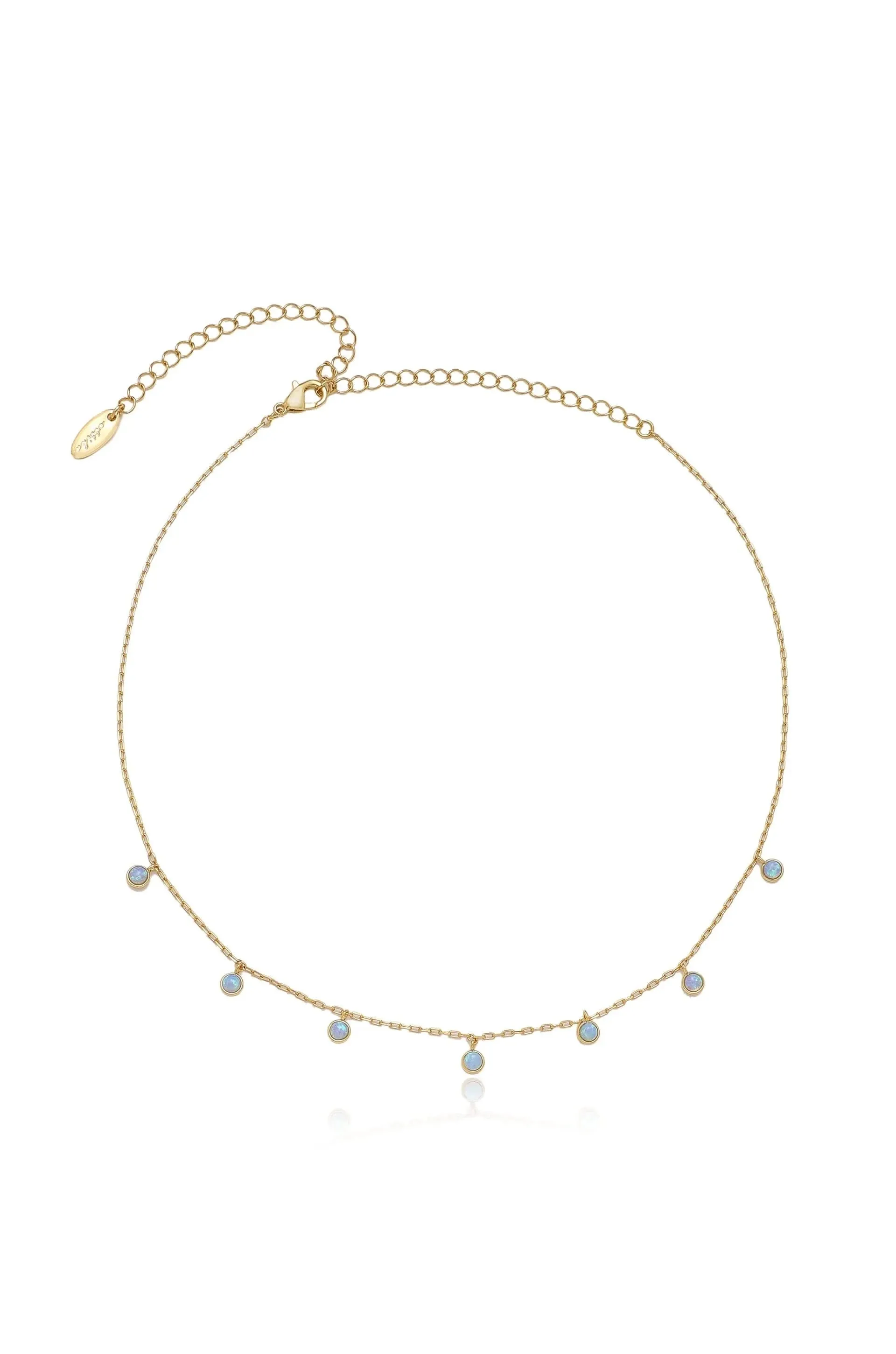 Ettika Fine Tune Blue Opal Necklace sold by Boho Pink product image thumbnail 2