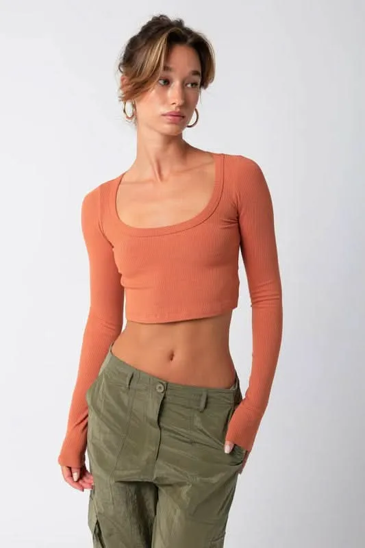 Rory Aragon Scoop Neck Top sold by Boho Pink