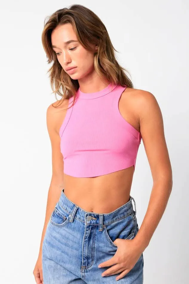 Junie Pink Racerback Tank Top sold by Boho Pink