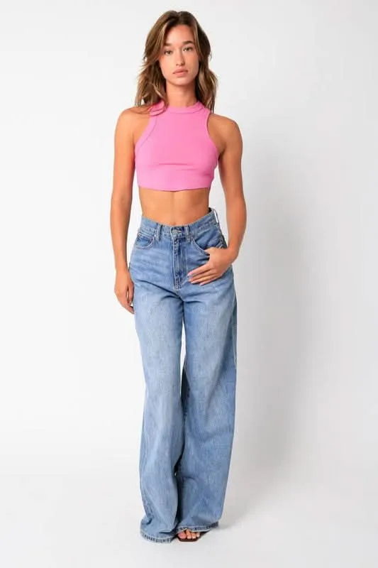 Junie Pink Racerback Tank Top sold by Boho Pink product image thumbnail 2