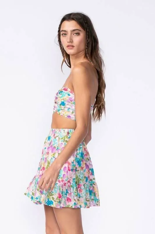 Rebecca Lavender Floral Two Piece Dress Set sold by Boho Pink product image thumbnail 3